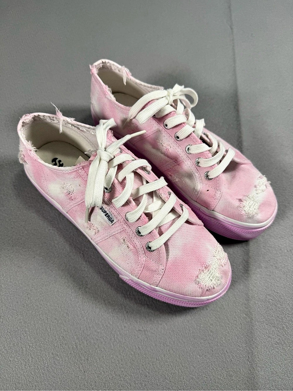 Superga 2790 Stone Washed Stone Washed Sneakers in Pink US 7 NWT